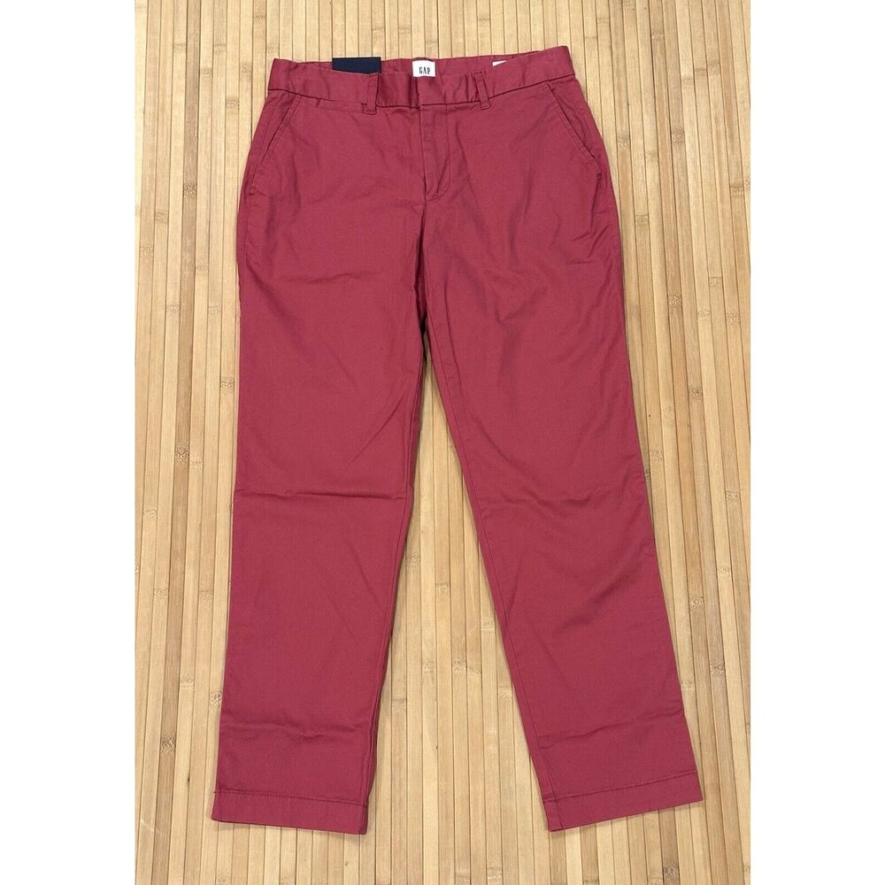 GAP Slim City Crop Burgundy Cotton Women’s Size 2 Pants NEW RETAIL $60 - Picture 4 of 10